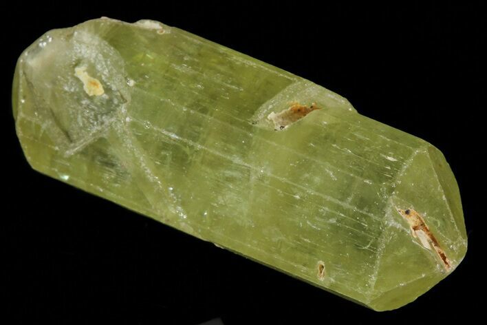 Lustrous Yellow Apatite Crystal - Morocco #82585